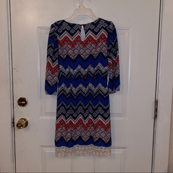 👗HOST PICK👗My Michelle Girls Chevron Dress - Picture 2 of 3